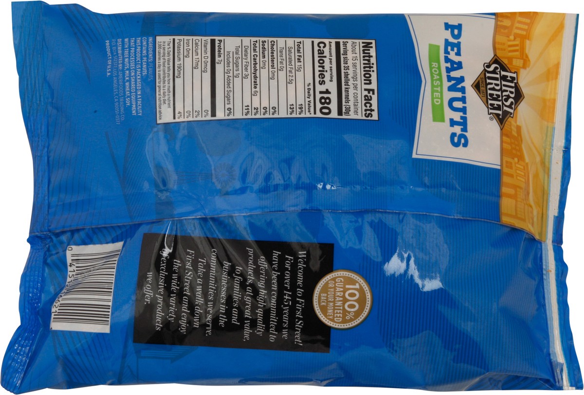 slide 8 of 13, First Street Fs/Sun Harvest Roasted Peanuts, 16 oz