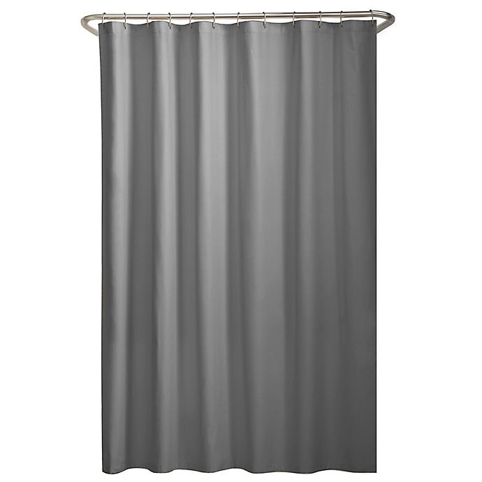 slide 2 of 5, Maytex Fabric Shower Curtain - Grey, 1 ct