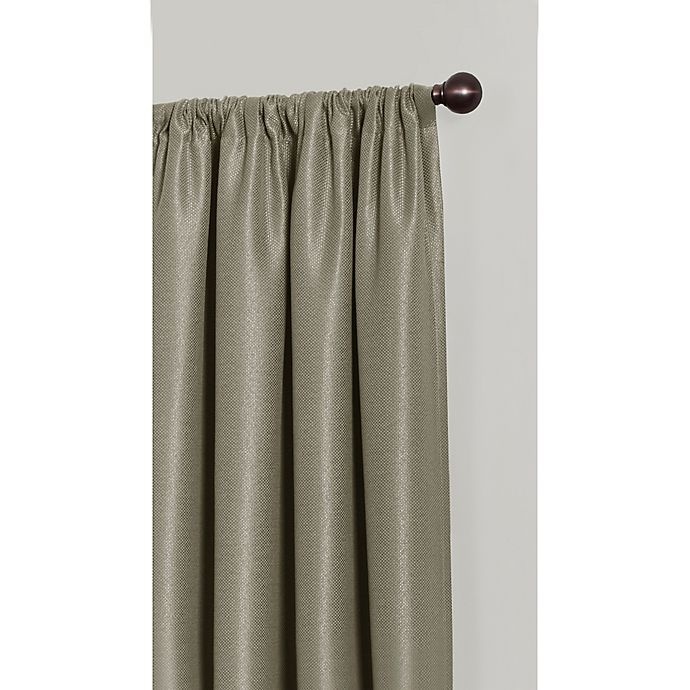 slide 3 of 4, Maytex Emery Rod Pocket Insulated 100% Blackout Window Curtain Panel - Smoke, 108 in