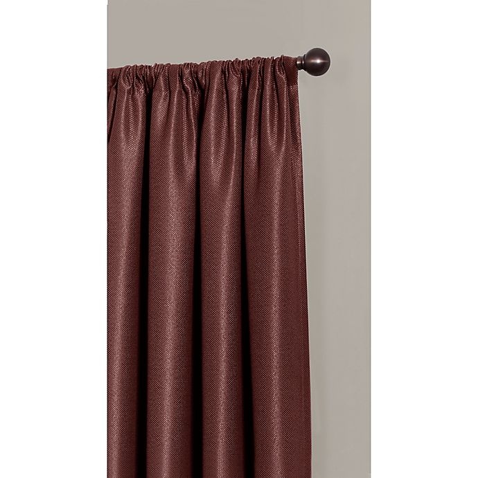 slide 3 of 4, Maytex Emery Rod Pocket Insulated 100% Blackout Window Curtain Panel - Spice, 84 in