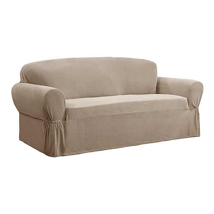 slide 2 of 6, Smart Fit Connor Sofa Slipcover - Taupe, 1 ct