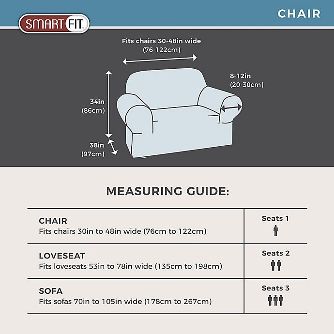 slide 4 of 6, Smart Fit Portland Stretch Chair Slipcover - Taupe, 1 ct