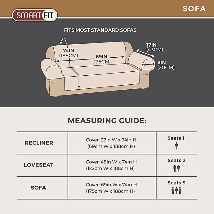 slide 5 of 7, Smart Fit Ombre Faux Fur Sofa Cover - Brown, 3 ct