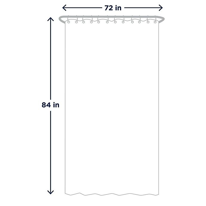 slide 6 of 8, Titan PEVA Clear Shower Curtain Liner, 72 in x 84 in