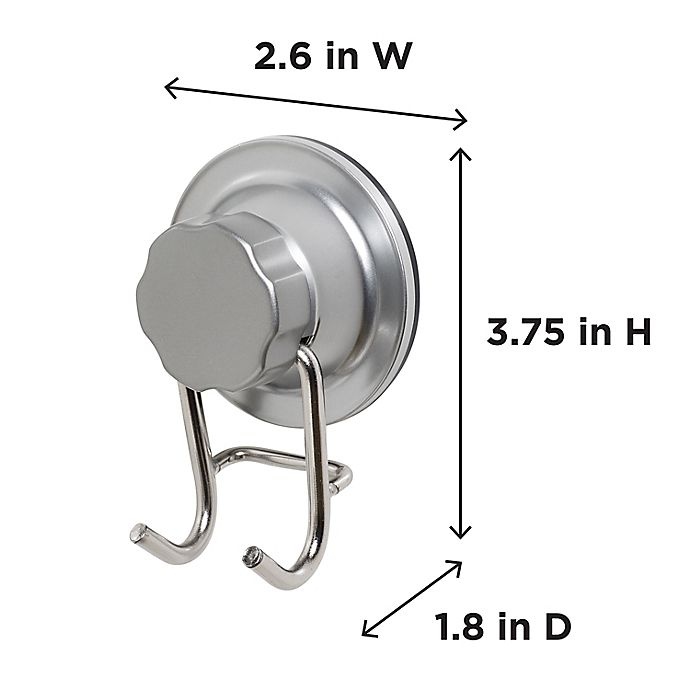 slide 5 of 6, ORG NeverRust Power Grip Pro Stainless Steel Shower Hook, 1 ct