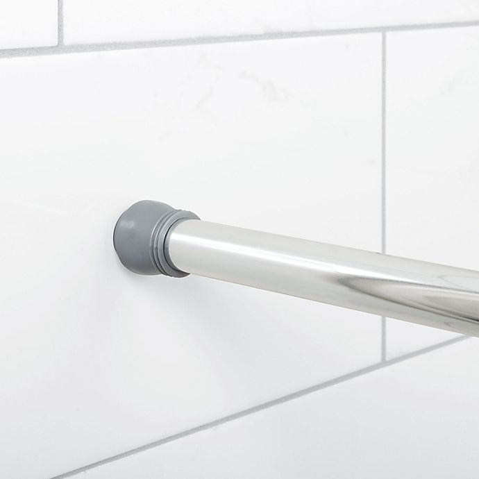 slide 7 of 7, Titan NeverRust Aluminum Tension Shower Rod - Chrome, 72 in