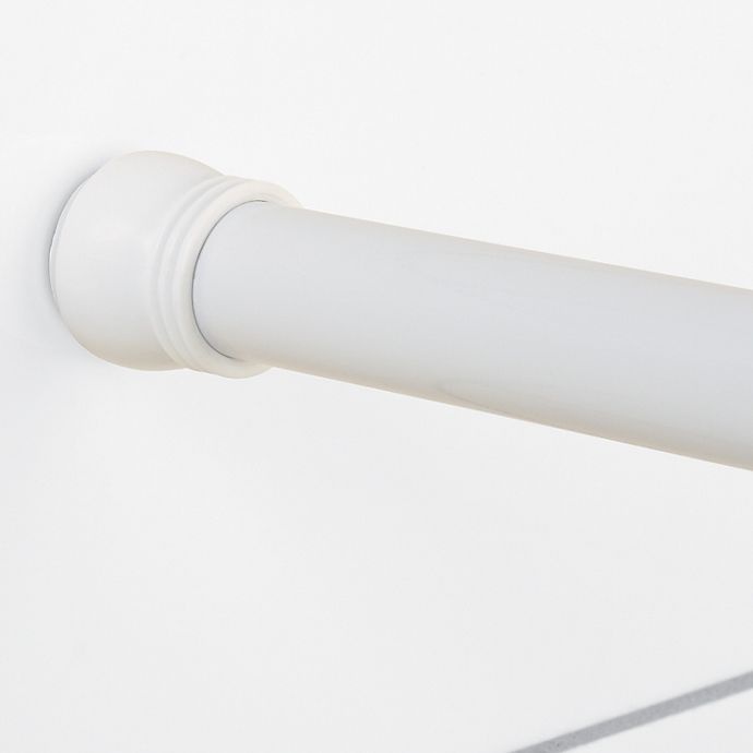 slide 2 of 7, Titan NeverRust Aluminum Tension Shower Rod - White, 72 in