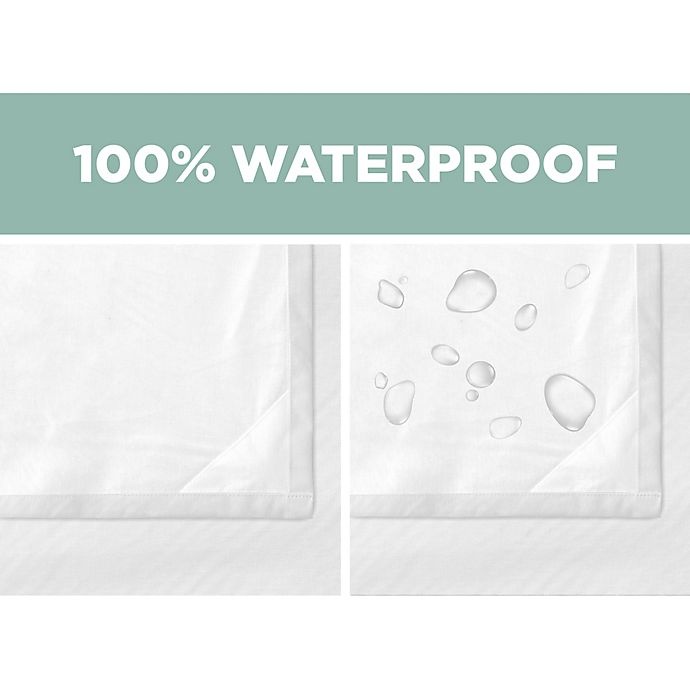 slide 3 of 7, Haven Recycled Cotton Water Repellent Shower Curtain Liner - White, 70 in x 72 in