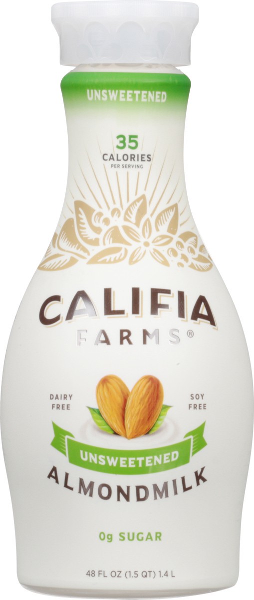 slide 1 of 16, Califia Farms Unsweetened Almondmilk 48 fl oz, 48 fl oz