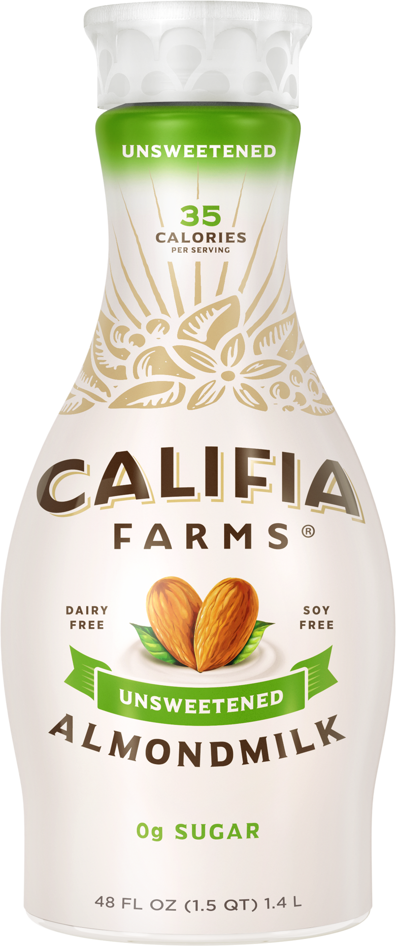 slide 1 of 16, Califia Farms Unsweetened Almond Milk, 48 fl oz