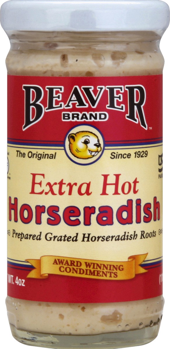 slide 1 of 3, Beaver Horseradish 4 oz, 4 oz