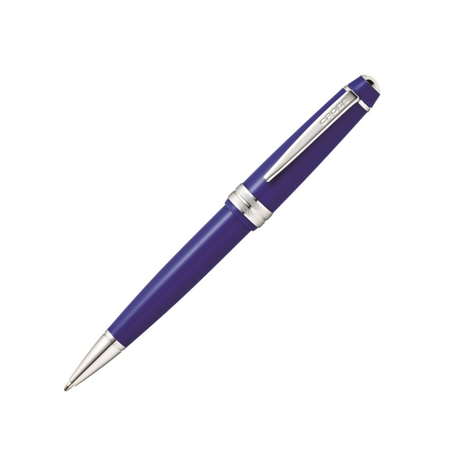 slide 3 of 3, Cross Bailey Light Ballpoint Pen, Medium Point, 1.0 Mm, Blue Barrel, Black Ink, 1 ct