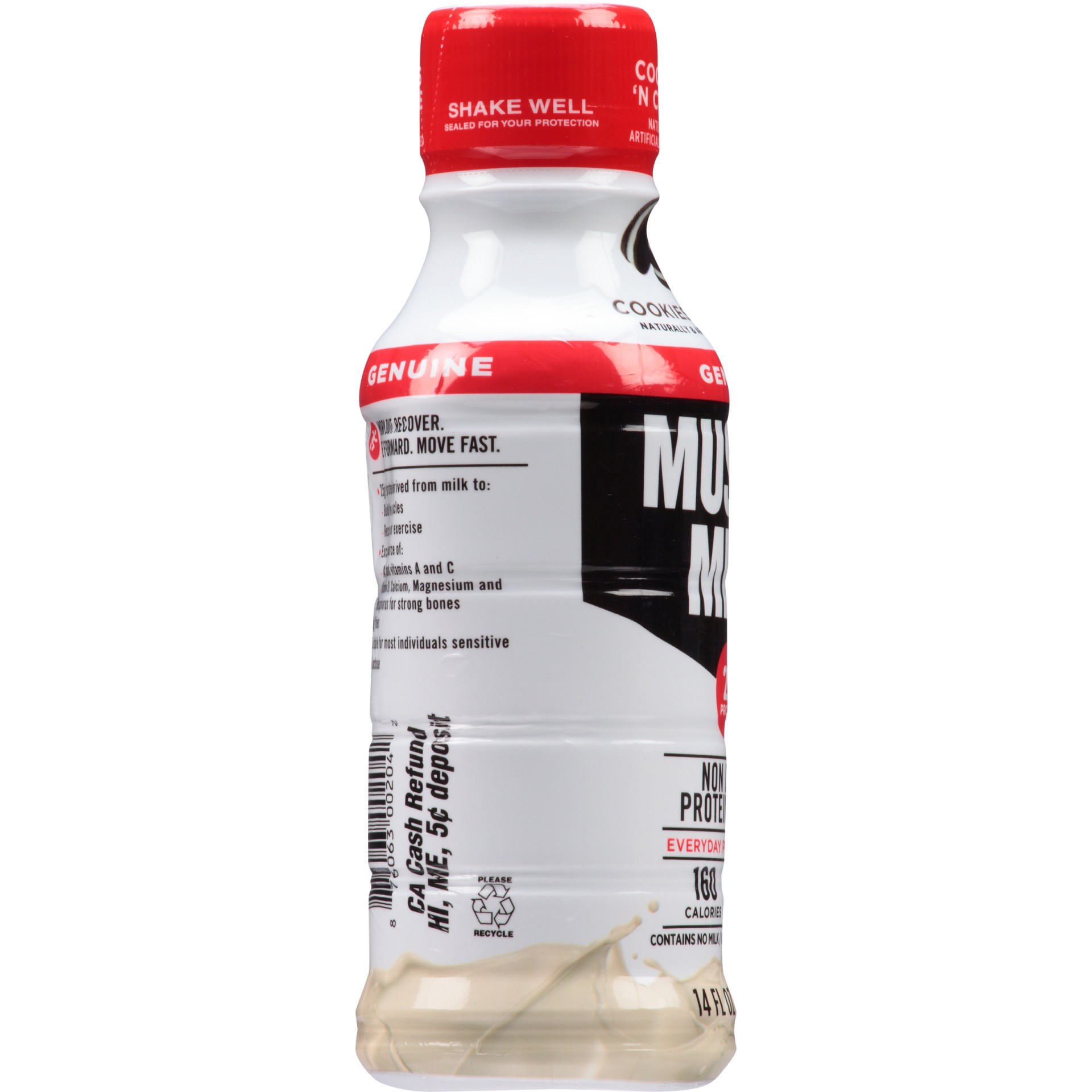 slide 2 of 7, Muscle Milk Cookies & Cream, 14 fl oz