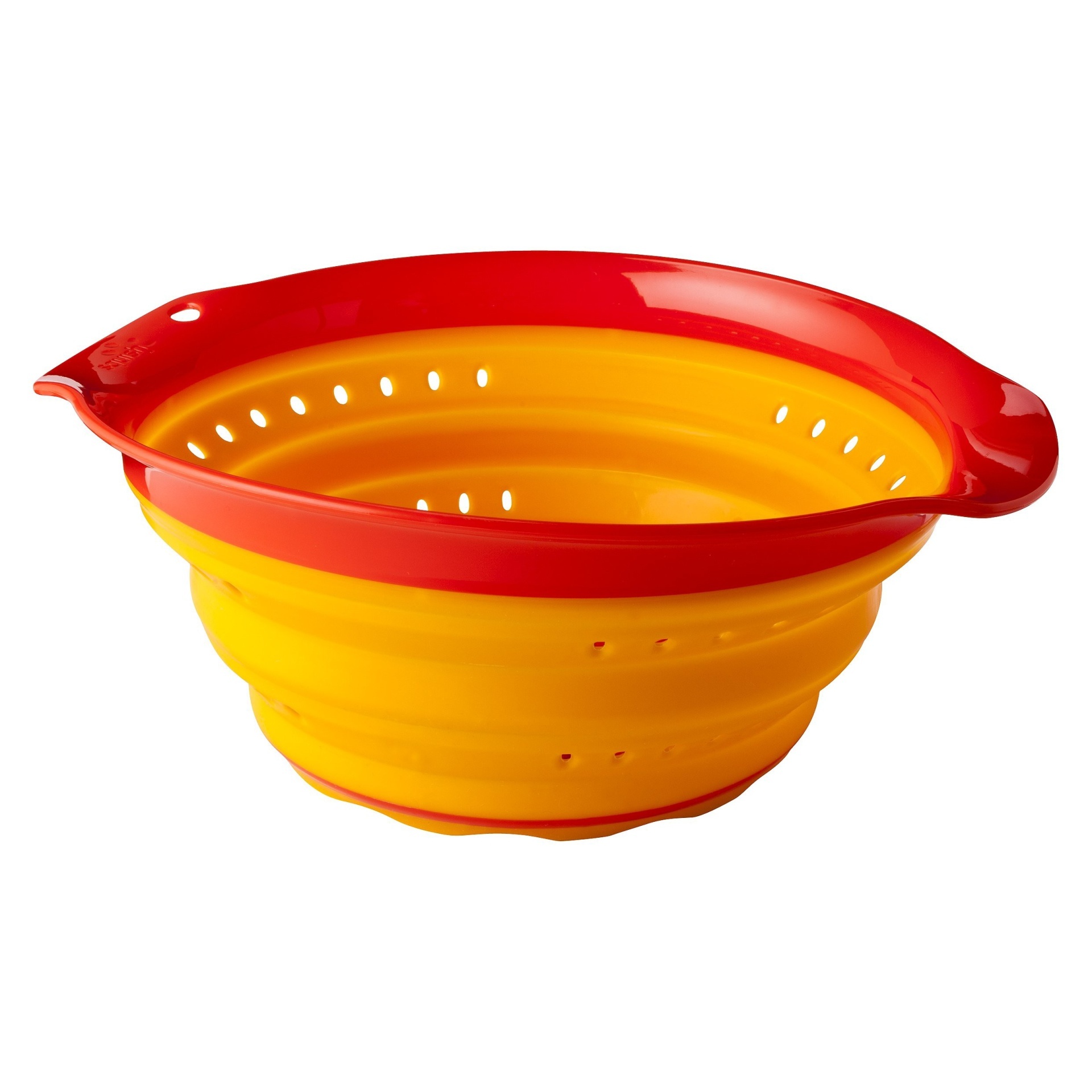 slide 1 of 2, Squish Collapsible Colander, 4 qt