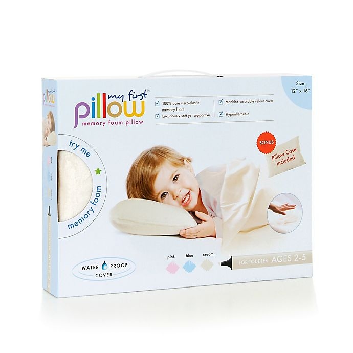 slide 2 of 2, Kittrich Corporation My First Memory Foam Toddler Pillow - Cream, 1 ct