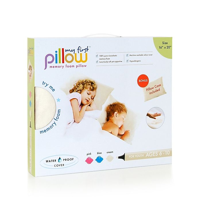 slide 2 of 2, Kittrich Corporation My First Memory Foam Youth Pillow - Cream, 1 ct