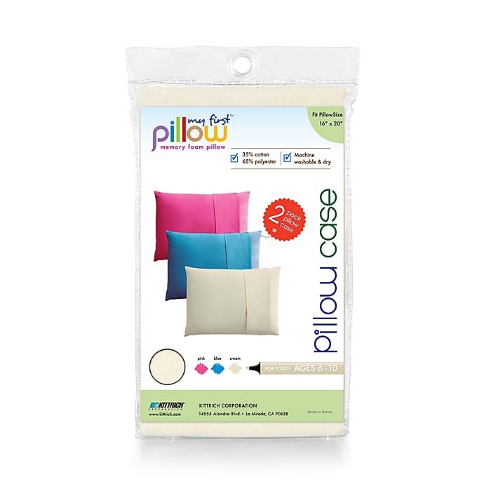 slide 2 of 2, Kittrich Corporation My First Memory Foam Youth Pillow Case - Cream, 1 ct