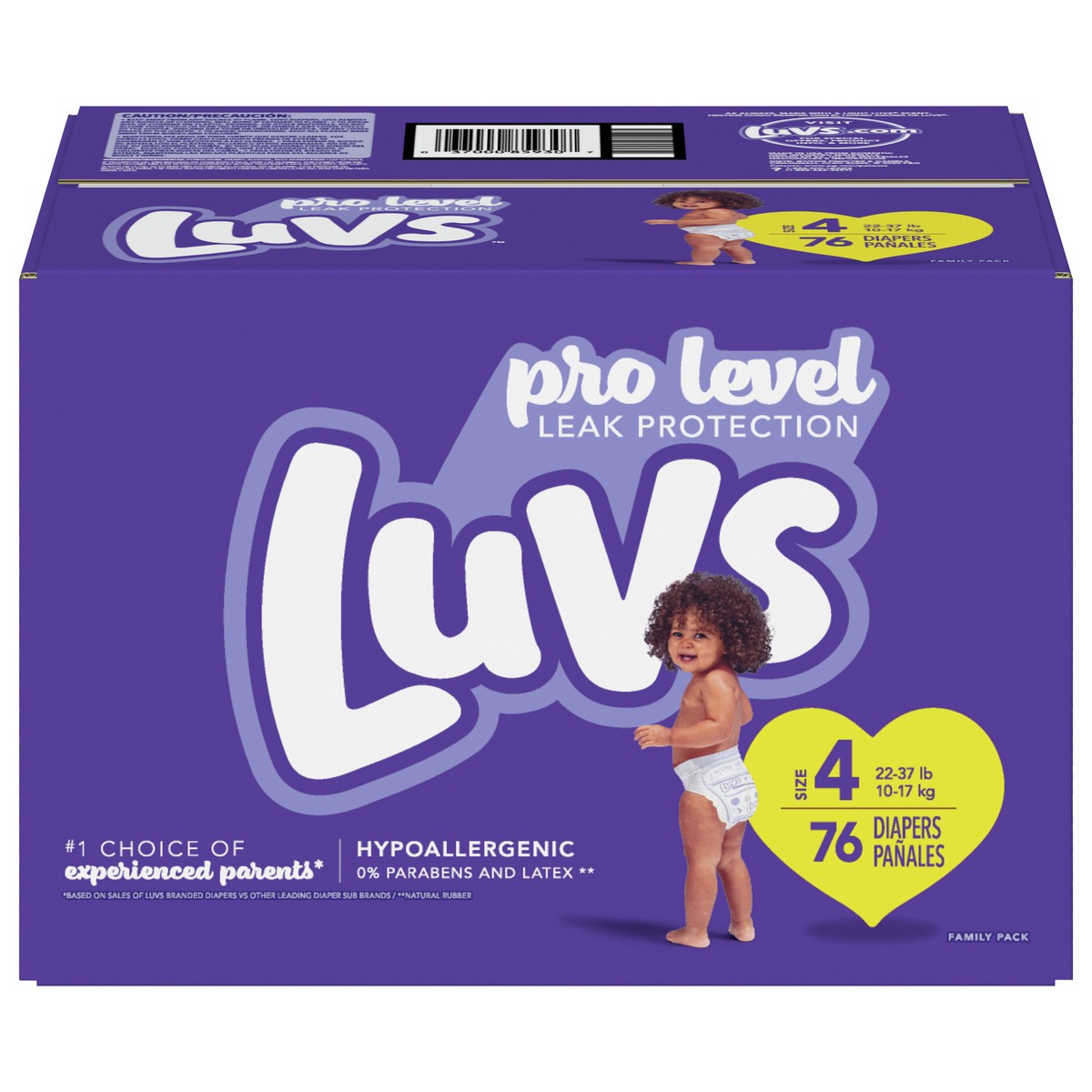 slide 1 of 6, Luvs Diapers, Family Pack, 76 ct