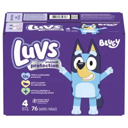 Luvs Platinum Protection Baby Diapers, Size 4, 76 Count