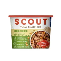 Scout Herb Crunch Tuna Snack Kit - 5.1 oz