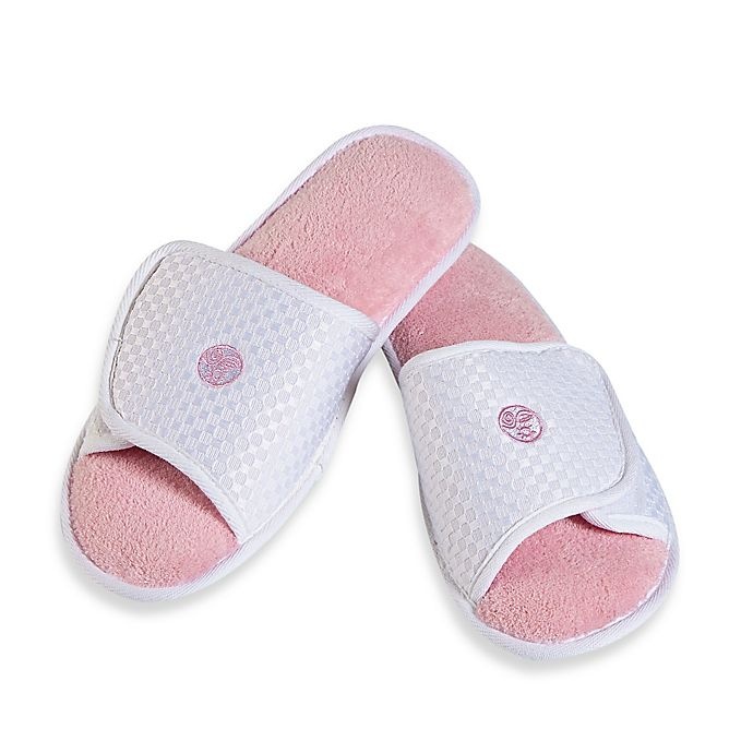 slide 1 of 1, Earth Therapeutics Large/Xtra-Large Aloe Slippers - Pink, 1 ct