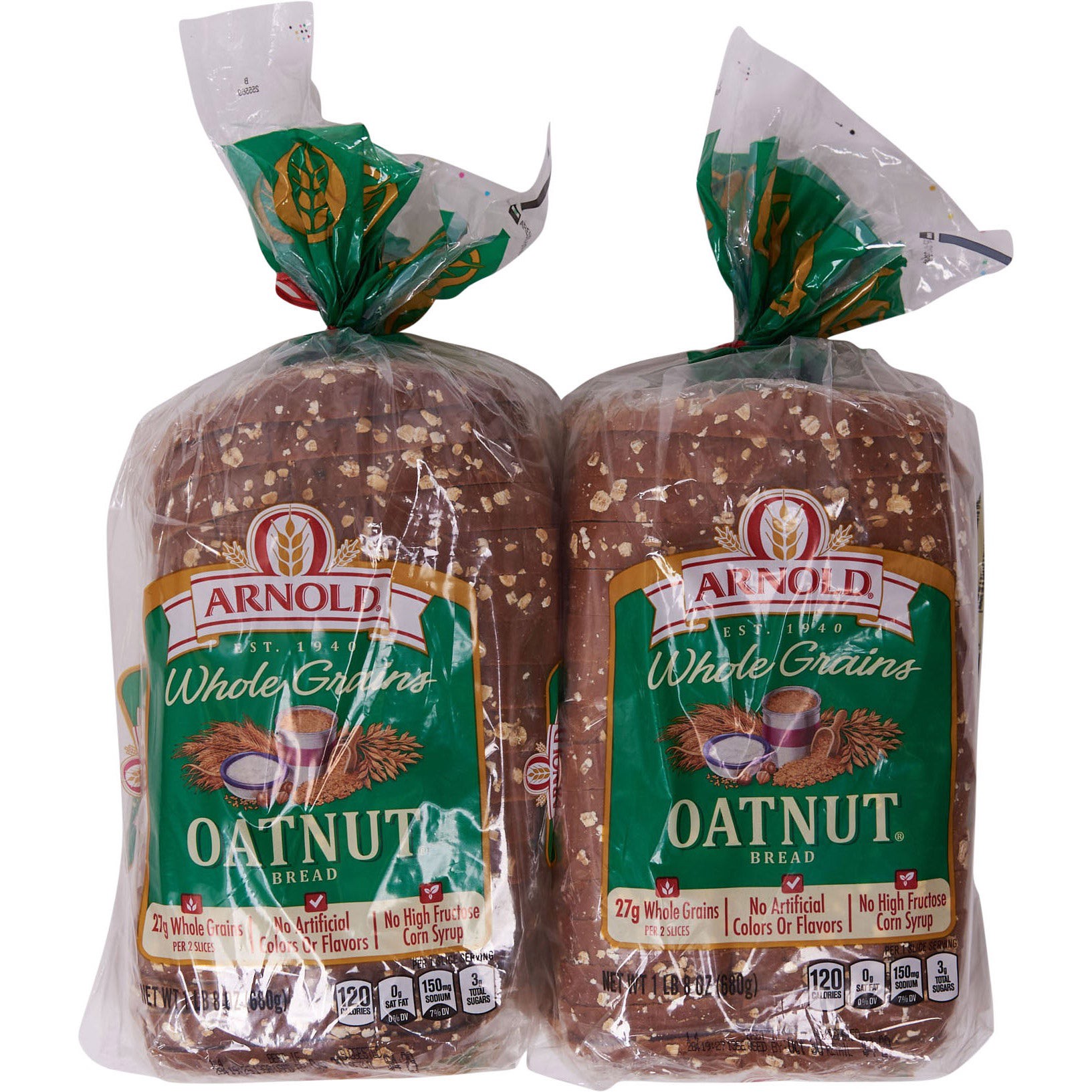 slide 1 of 1, S.B. Thomas Arnold Bread, Oatnut, 24 oz, 2 count, 