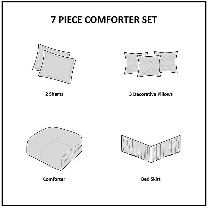 slide 8 of 8, Madison Park Ava California King Comforter Set - Taupe, 7 ct