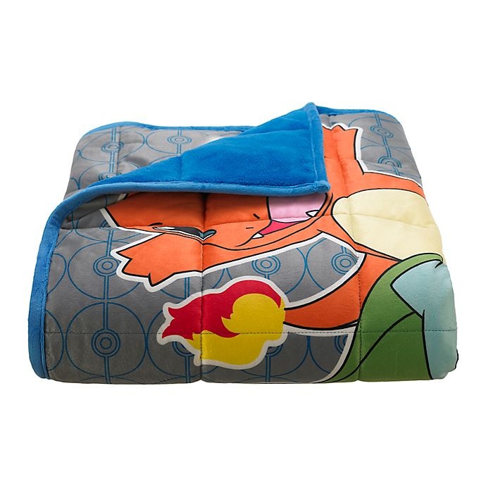 slide 4 of 5, Pokémon Reversible Weighted Blanket - Yellow Multi, 36 in x 48 in