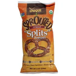 Unique Snacks Splits Sprouted Organic Original Pretzels 8 oz