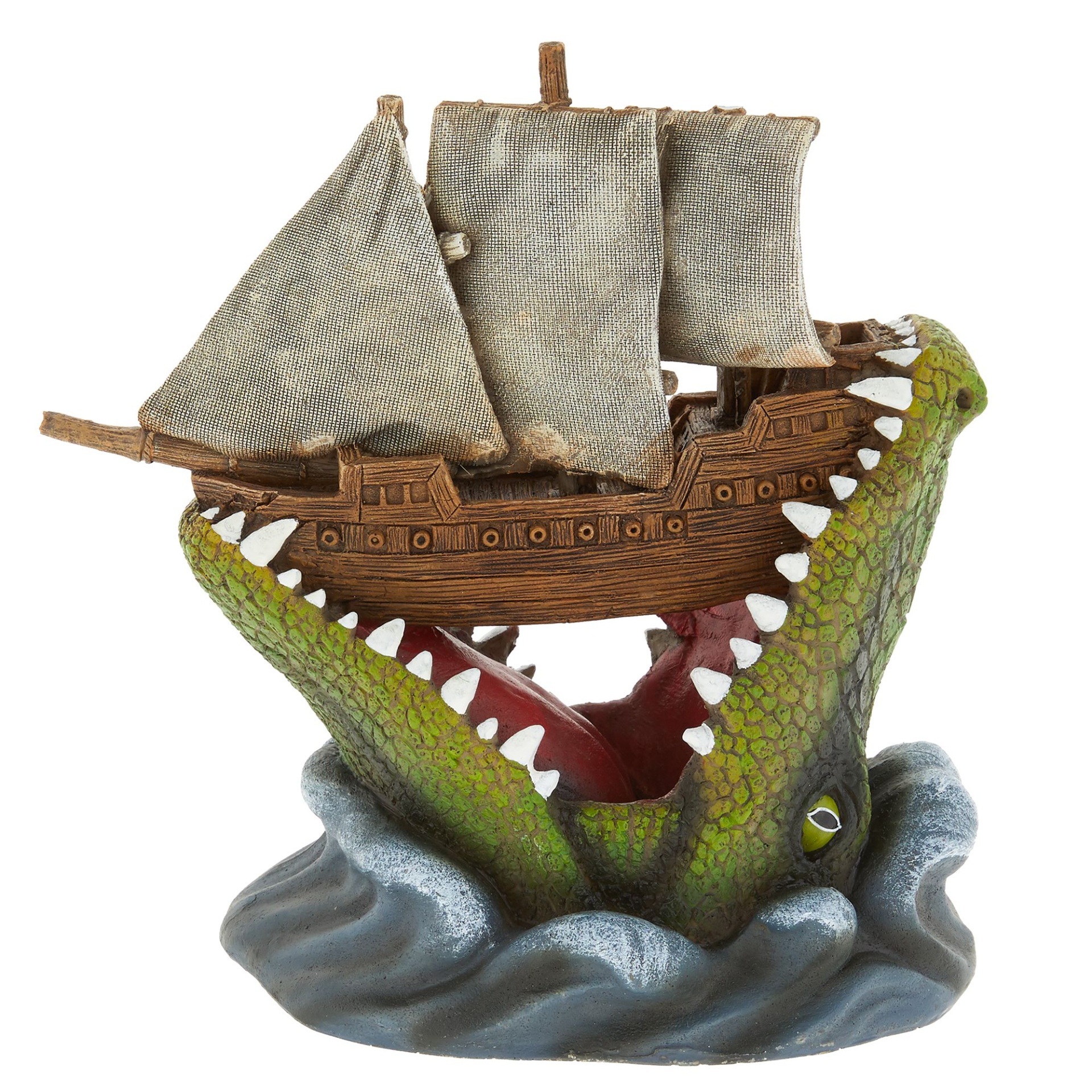 Top Fin Alligator Ship Aquarium Ornament 1 ct Shipt