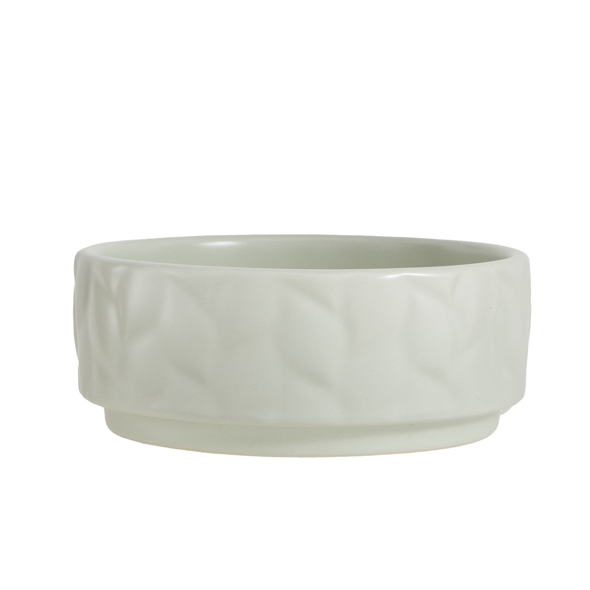 Whisker City Ceramic Ivy Leaf Textured Cat Bowl 13 fl oz | Shipt