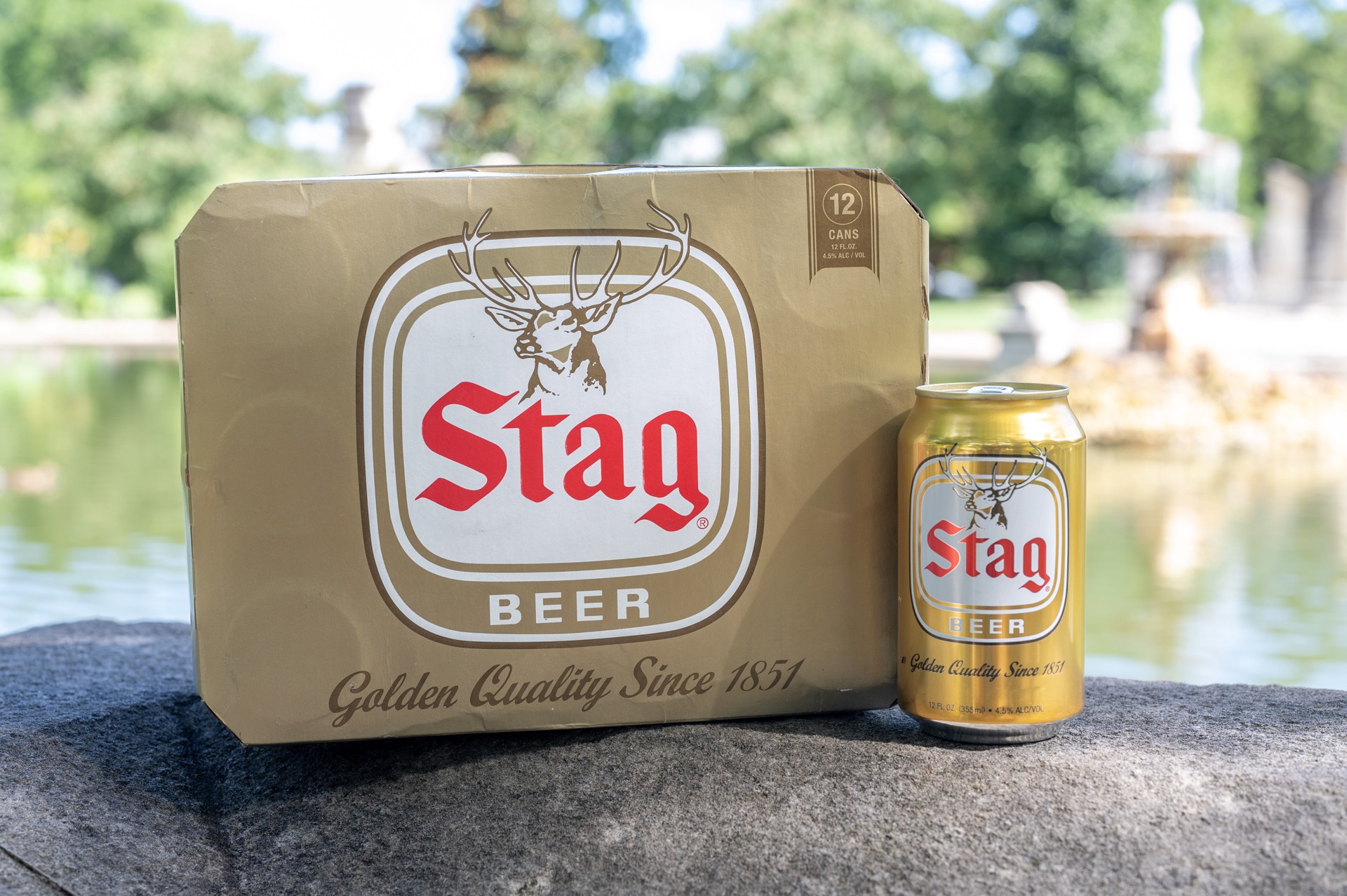 slide 6 of 10, Stag Beer, 24 Pack, 12 fl oz Cans, 24 ct; 12 oz