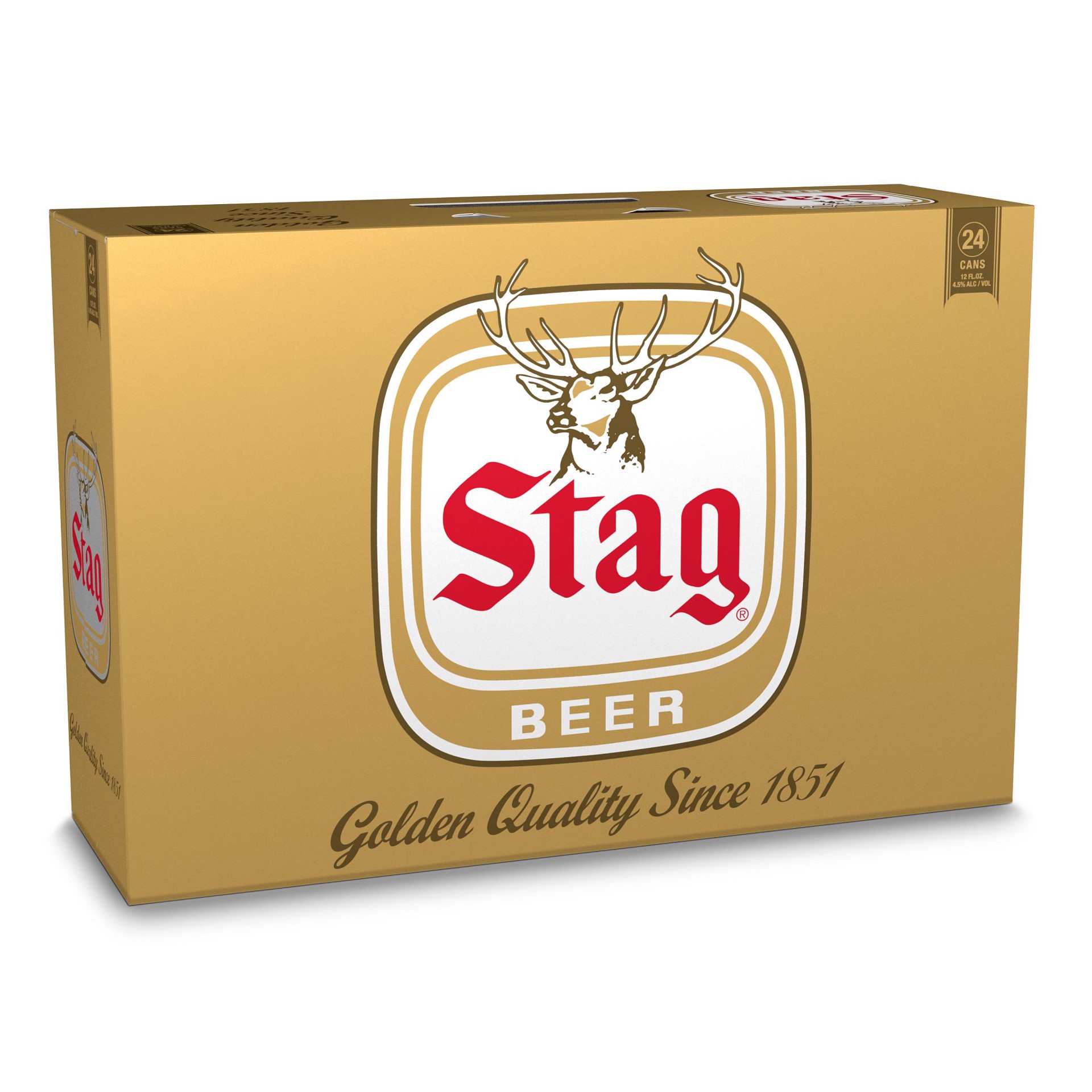 slide 2 of 10, Stag Beer, 24 Pack, 12 fl oz Cans, 24 ct; 12 oz
