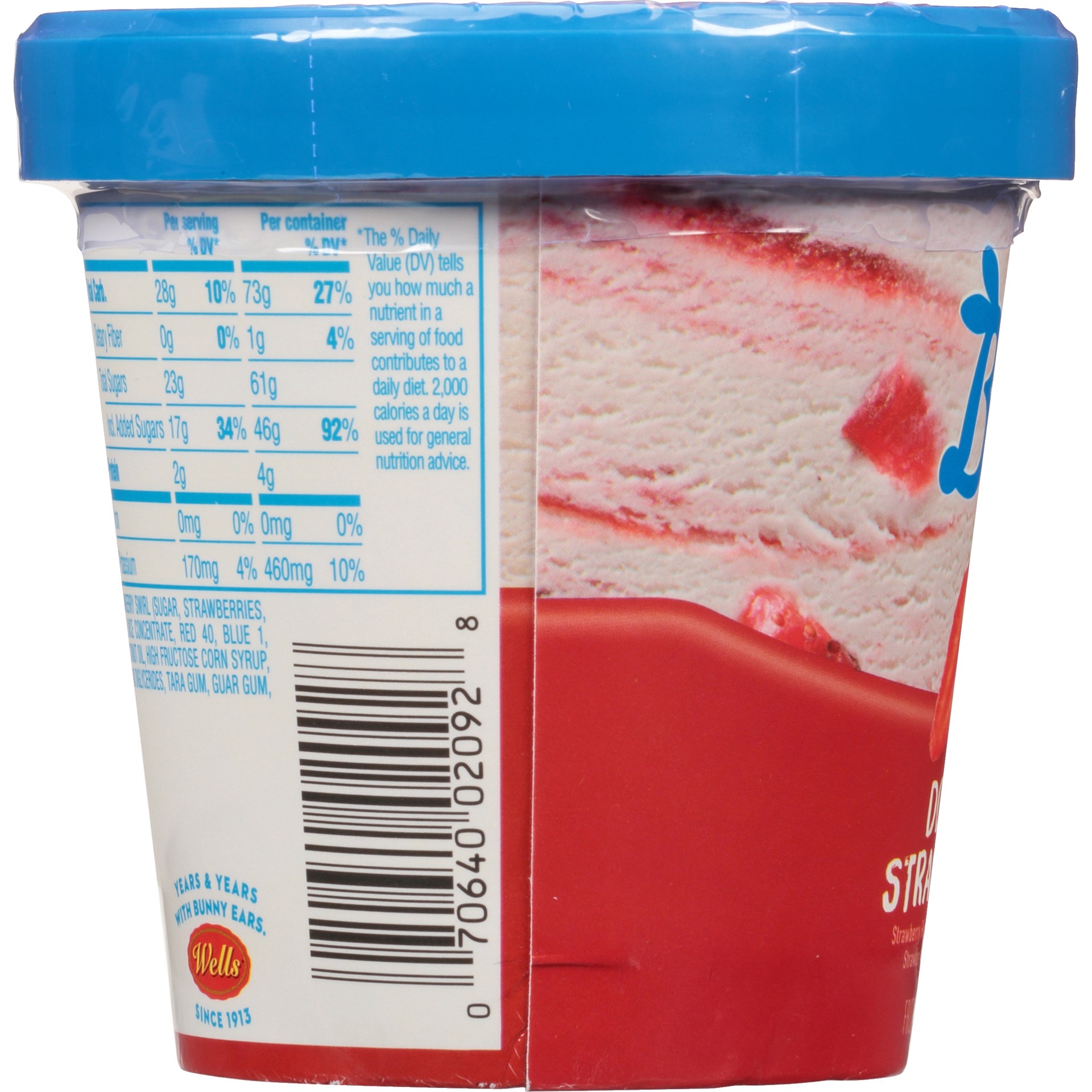 slide 5 of 7, Blue Bunny Double Strawberry Frozen Dessert, 14 oz