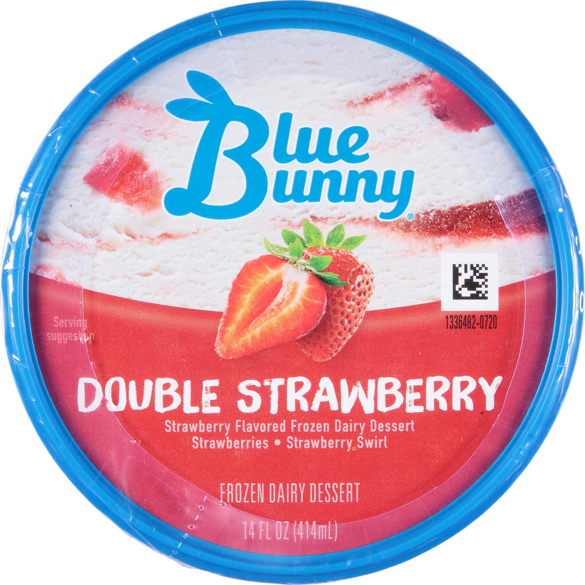 slide 7 of 7, Blue Bunny Double Strawberry Frozen Dessert, 14 oz