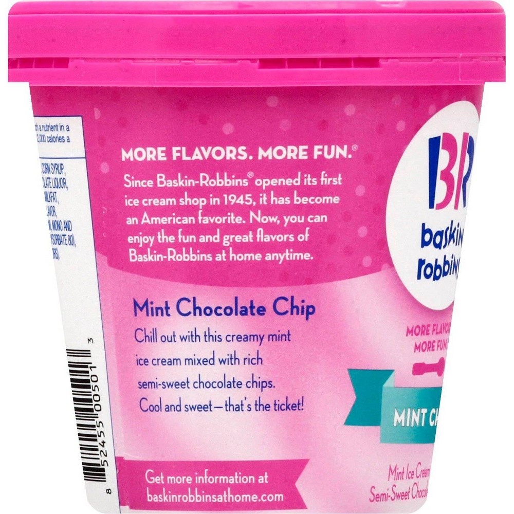 Baskin-Robbins Mint Chocolate Chip Ice Cream 14 Fl Oz | Shipt