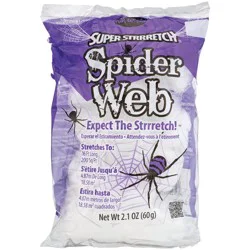 Fun World Halloween White Deluxe Super Stretch Spider Web