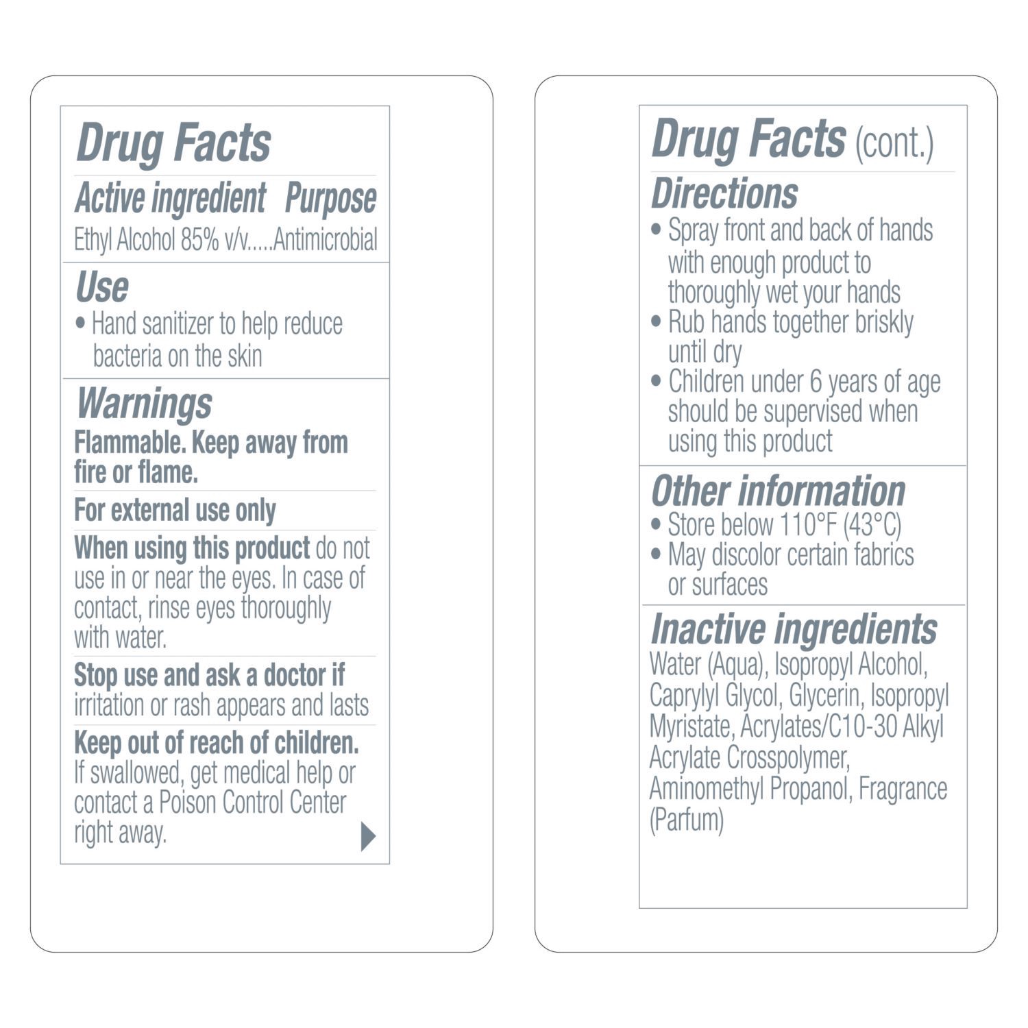 slide 2 of 5, PURELL Advanced Hand Sanitizer Spray, Lavender and Verbena, 2 fl oz Travel Sized Pump Bottle, 2 oz