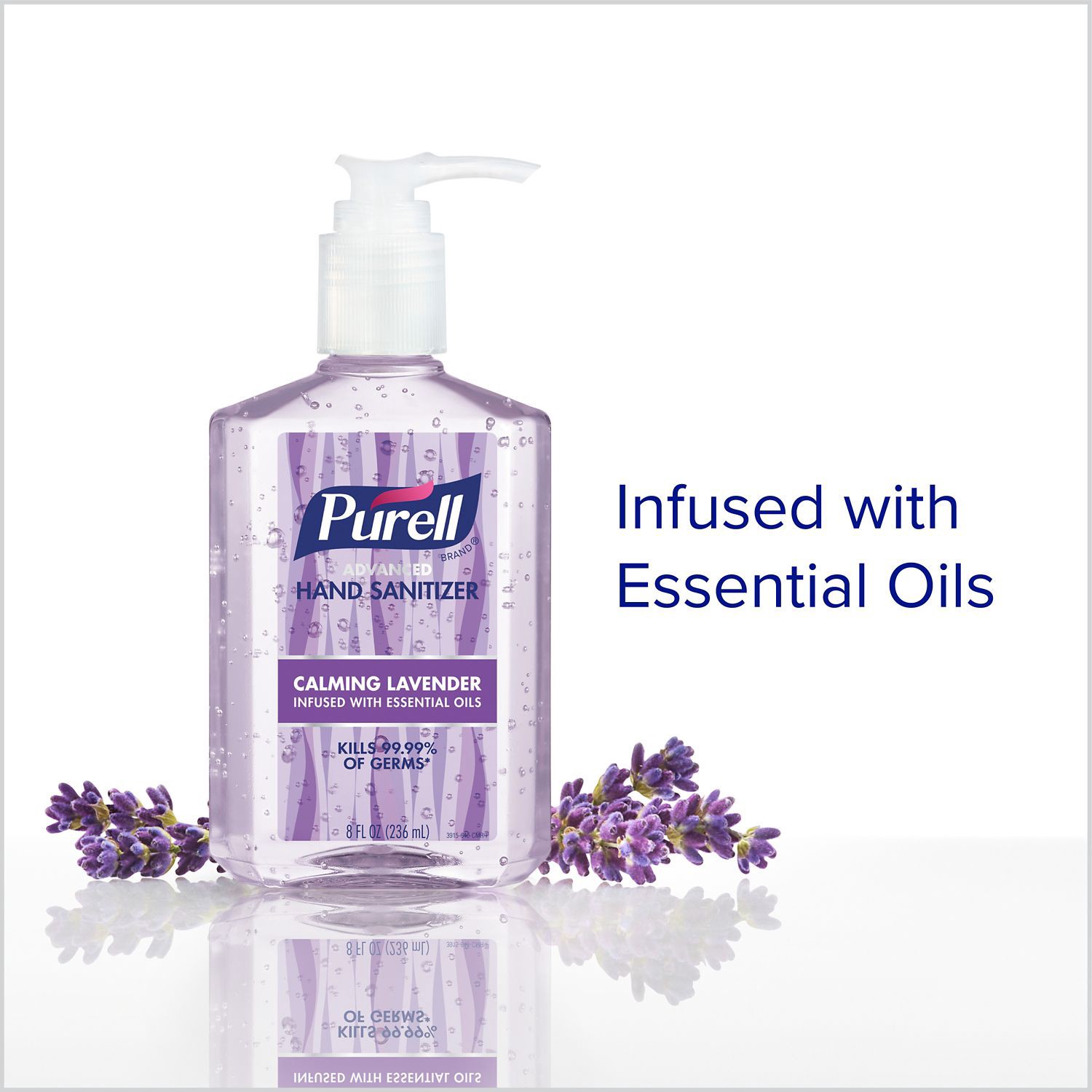 slide 2 of 5, PURELL Advanced Hand Sanitizer Calming Lavender, 8 fl oz Table Top Pump Bottle, 8 oz