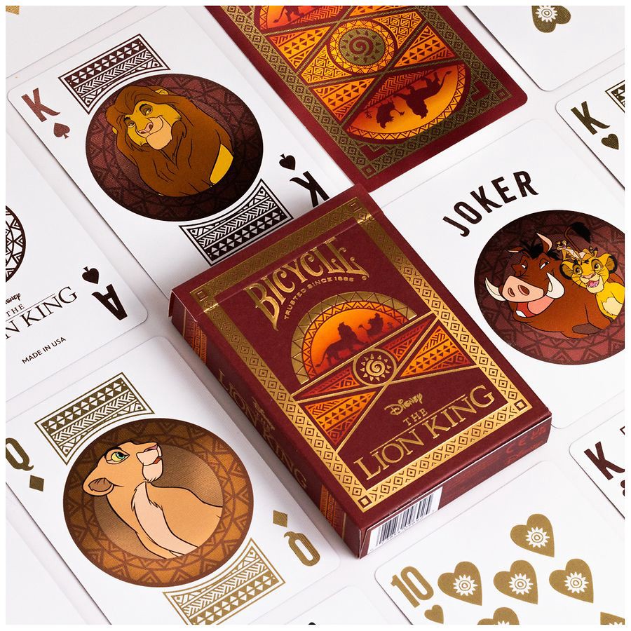 slide 3 of 3, Bicycle Lion King Playing Cards, 1 ct
