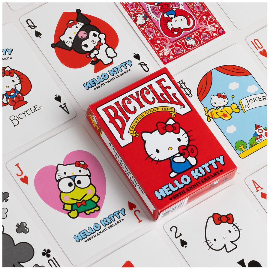 slide 3 of 3, Bicycle Hello Kitty Playing Cards, 1 ct