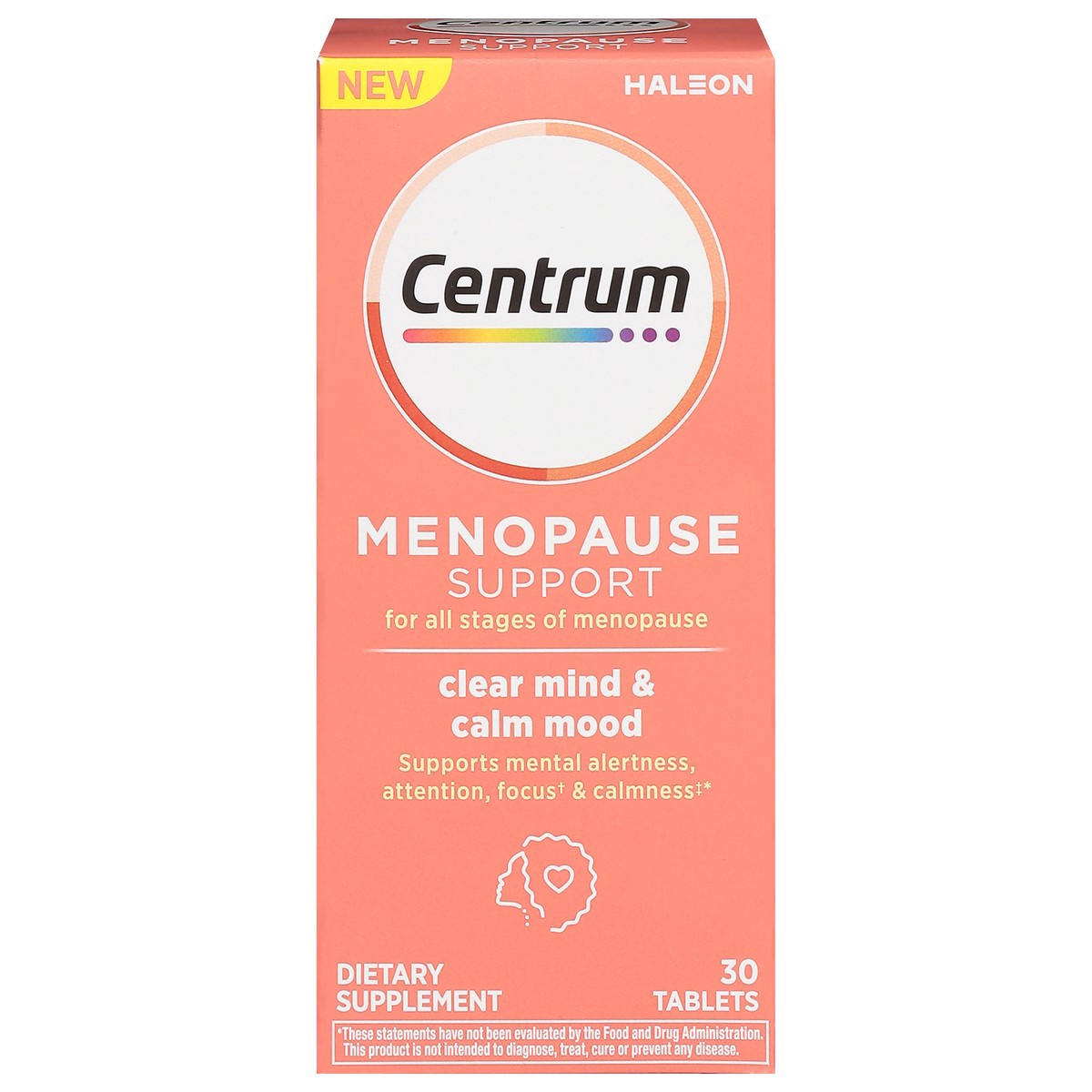 slide 10 of 15, Centrum Clear Mind and Calm Mood Menopause Support Tablets, With Clinically Studied enXtra™, 30 Count, 30 ct
