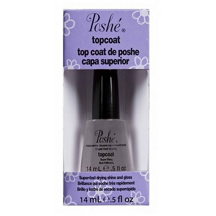 slide 1 of 1, Poshe Super Fast Drying Top Coat, 0.5 oz