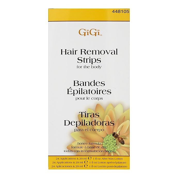 slide 3 of 3, GiGi Hair Removal Strips with Honee Formula, 12 ct