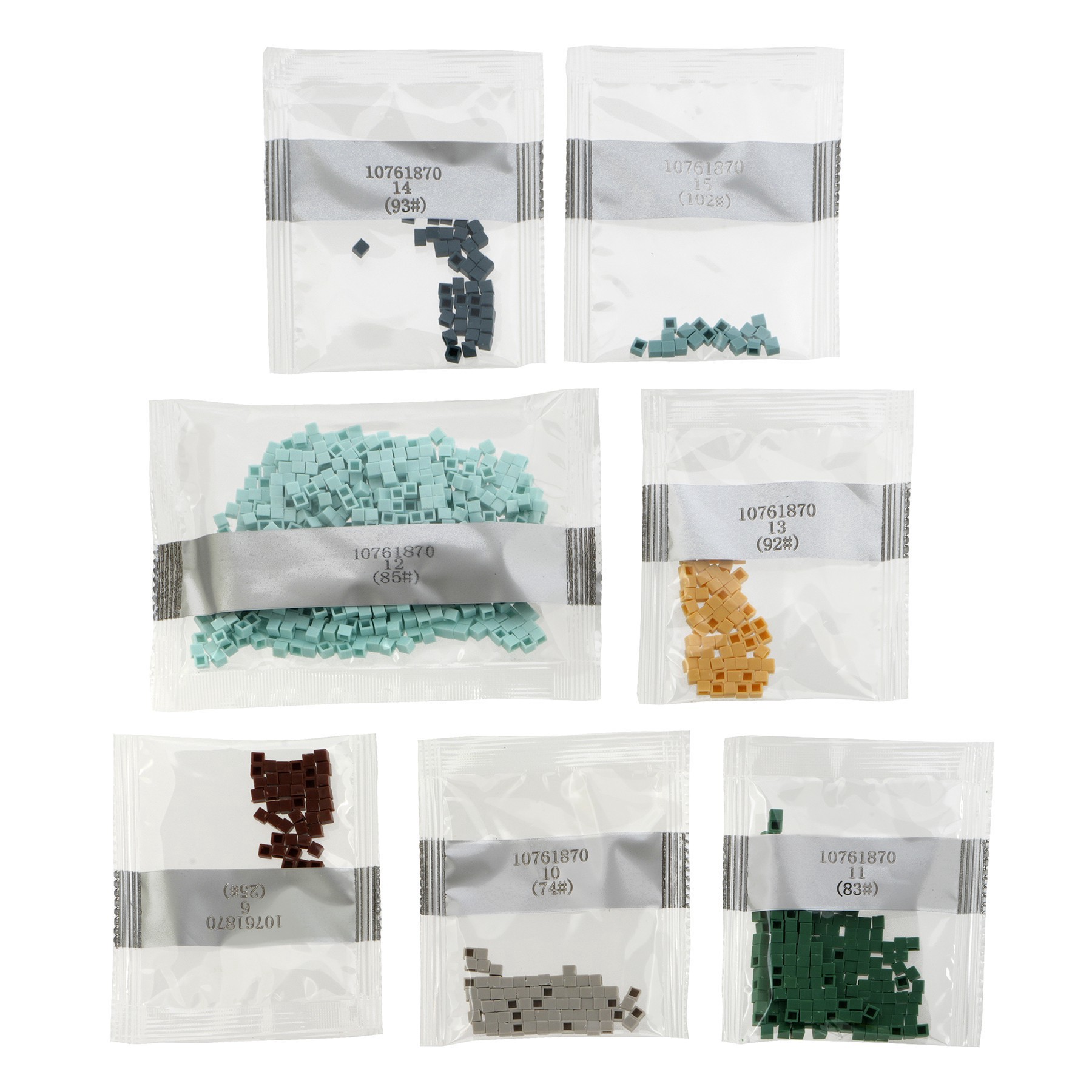 slide 9 of 9, Coffee Pixelated Brick Art Kit By Make Market, 5 in x 5 in