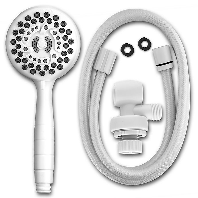 slide 3 of 5, Waterpik PowerPulse Oasis 7-Setting Handheld Shower Head, 1 ct