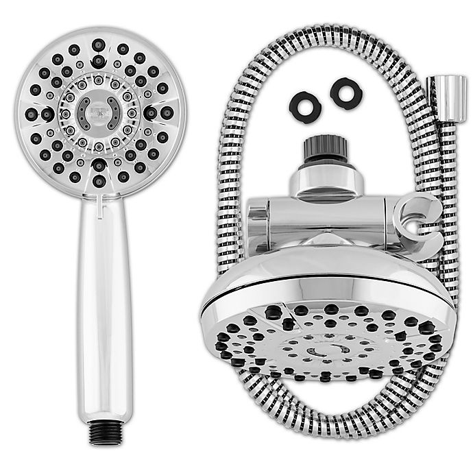 slide 5 of 8, Waterpik PowerPulse 2-in-1 Dual Shower System - Chrome, 1 ct