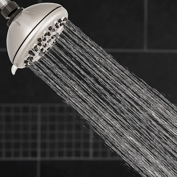 slide 5 of 5, Waterpik Elite Carson 9-Setting Fixed Showerhead with PowerPulse, 1 ct