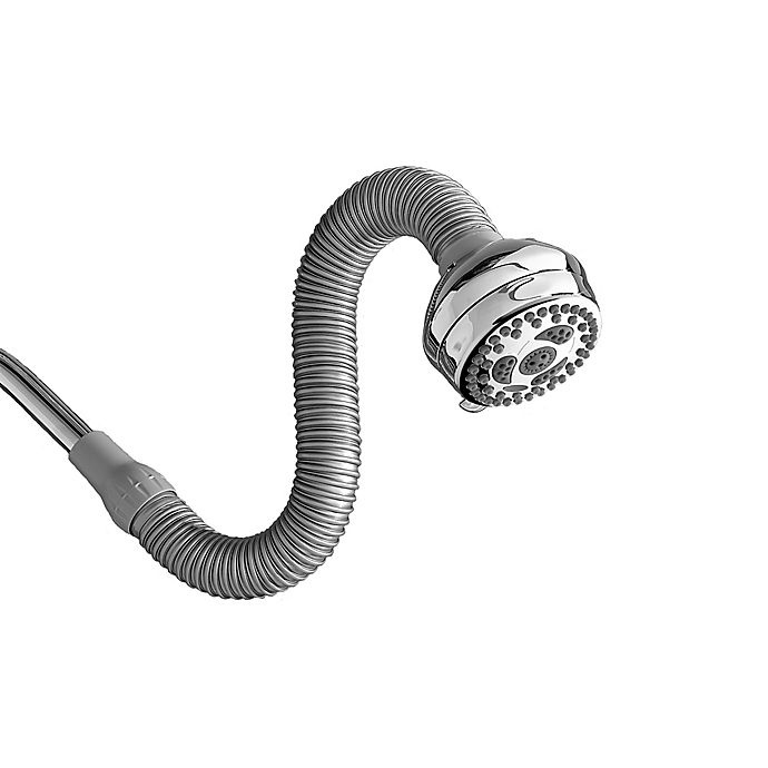 slide 4 of 5, Waterpik PowerSpray FlexNeck 6-Spray Showerhead - Chrome, 1 ct