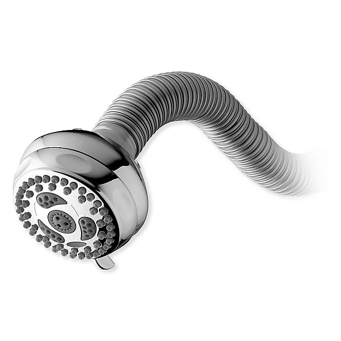 slide 1 of 5, Waterpik PowerSpray FlexNeck 6-Spray Showerhead - Chrome, 1 ct